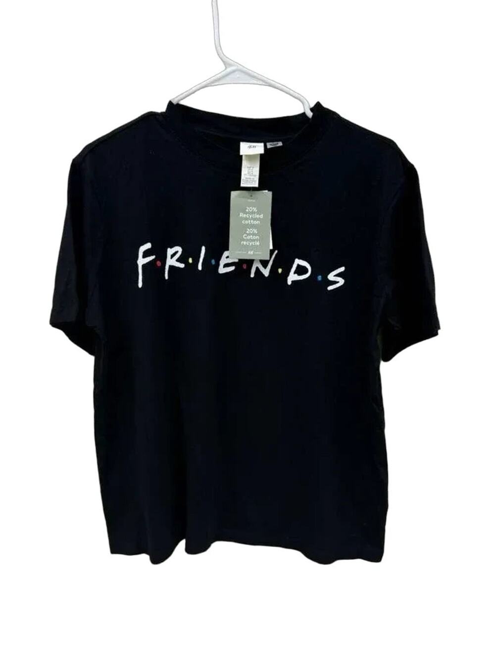 H&M Friends TV Show Graphic T-Shirt Black